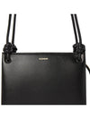 Giro Knotted Leather Small Shoulder Bag Black - JIL SANDER - BALAAN 9