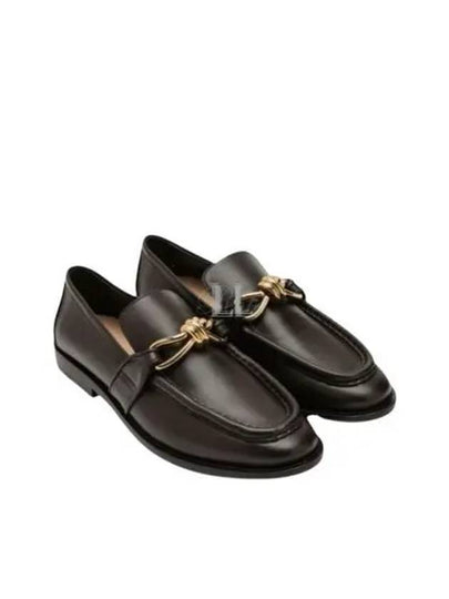 Astaire Leather Loafers Brown - BOTTEGA VENETA - BALAAN 2