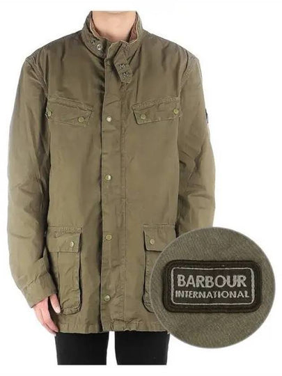 Duke Cotton Military Jacket Khaki - BARBOUR - BALAAN 2