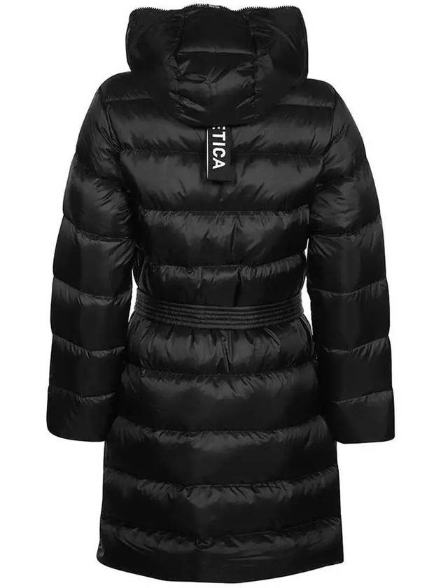 Chu CHOO Belted Long Padded Jacket Black VDDJ03426K0001 BKS - DUVETICA - BALAAN 3