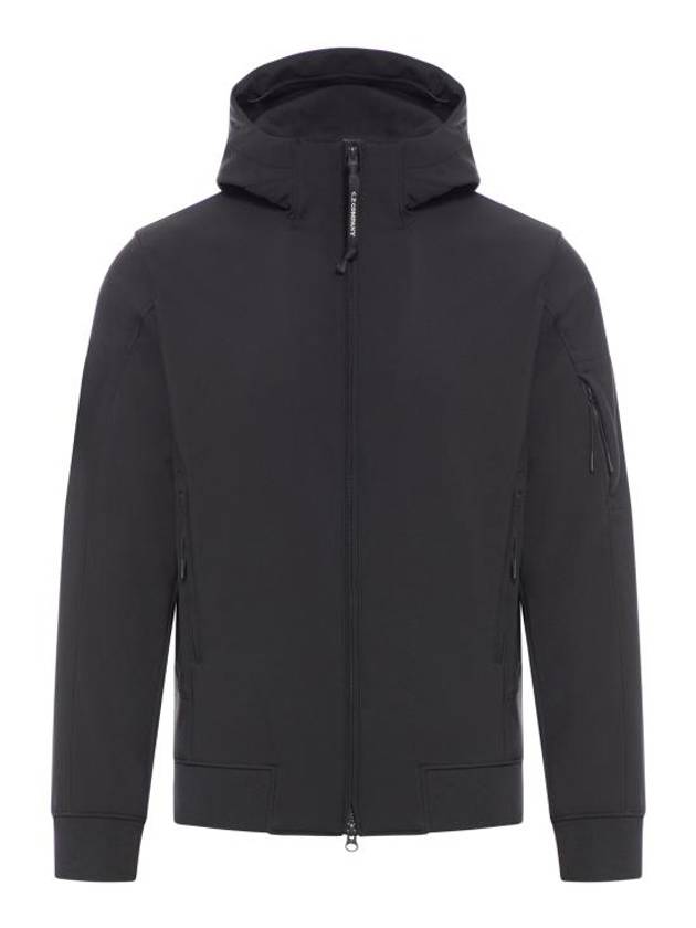 C.P. Shell-R Hooded Jacket Black - CP COMPANY - BALAAN 1