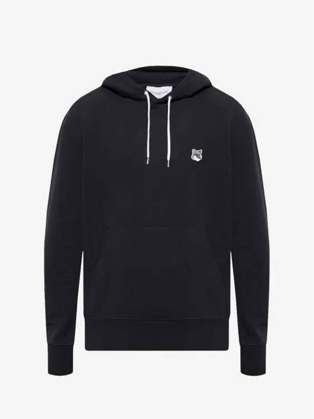 Grey Fox Head Patch Classic Hoodie Black - MAISON KITSUNE - BALAAN 4