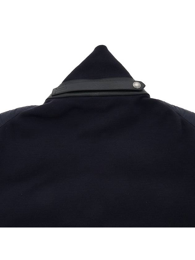 Men's High Neck Wool Knit Padding Navy - TOM FORD - BALAAN 8