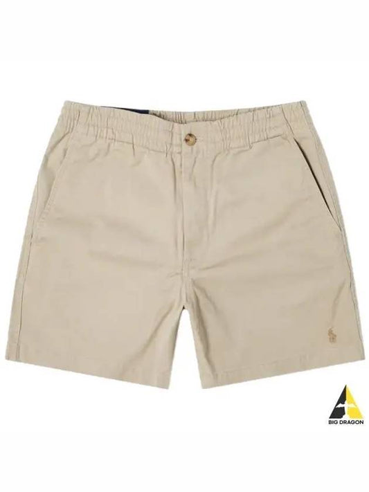 Men's Embroidered Pony Prepster Shorts Tan - POLO RALPH LAUREN - BALAAN 2