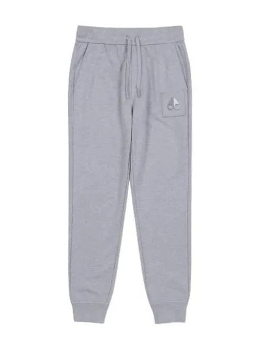 Logo Patch Striped Pants Gray - MOOSE KNUCKLES - BALAAN 1