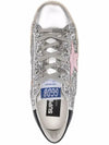 Women's Black Tab Superstar Silver Glitter - GOLDEN GOOSE - BALAAN 5