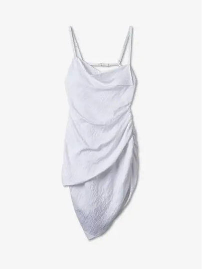 La Robe Saudade Asymmetric Draped Midi Dress White - JACQUEMUS - BALAAN 2