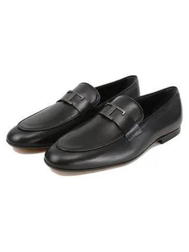 Men's T Timeless Leather Loafers Black - TOD'S - BALAAN 2