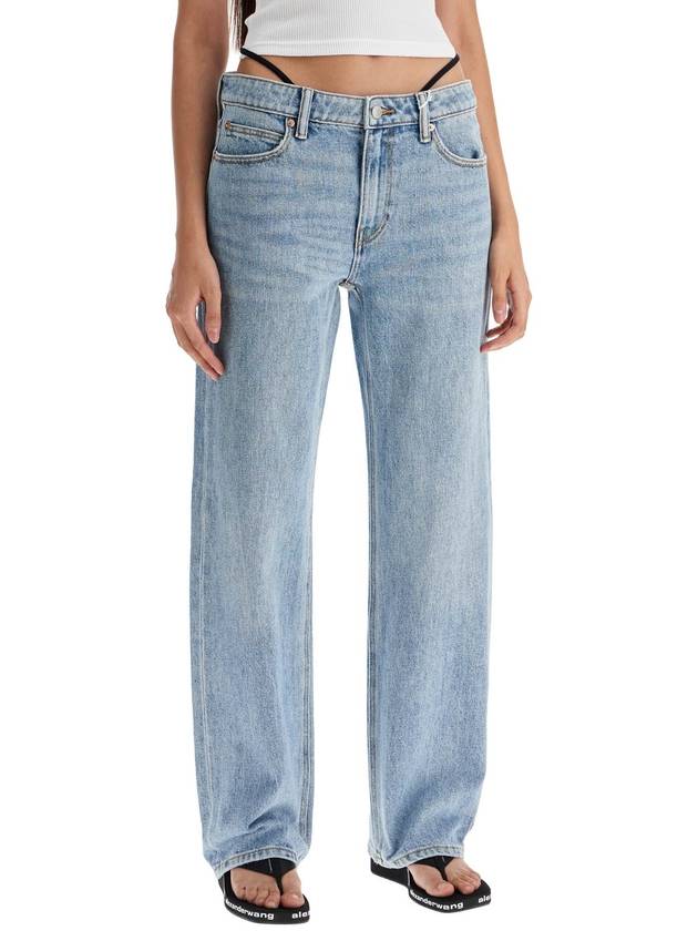 straight jeans with integrated thong - ALEXANDER WANG - BALAAN 2