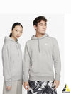 Logo Club Pullover Hoodie Grey - NIKE - BALAAN 2