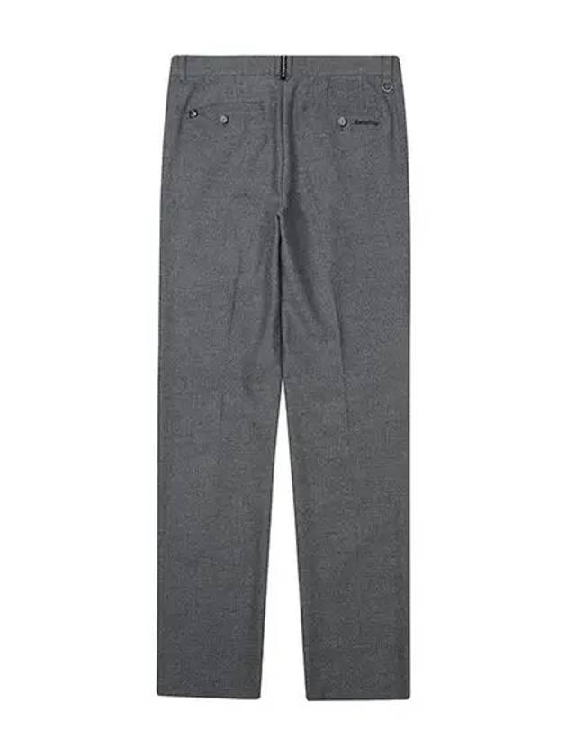 Men s Herringbone Pattern One Tuck Pants 5054GXWP GREY - BLACK&WHITE - BALAAN 2