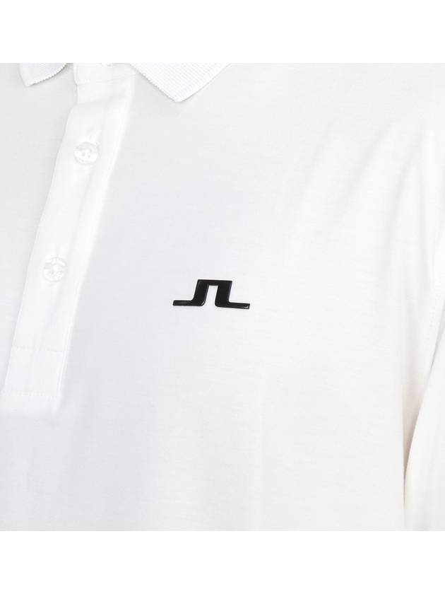 Florian Polo Long Sleeve T-Shirt White - J.LINDEBERG - BALAAN 7