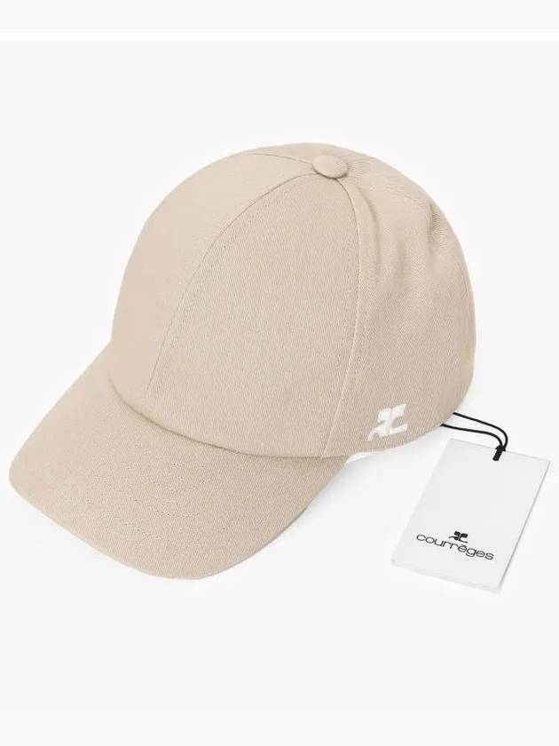 Embroidered Logo Ball Cap Sand - COURREGES - BALAAN 4