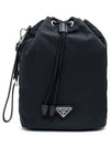 Re-Nylon Drawstring Pouch Black - PRADA - BALAAN 3