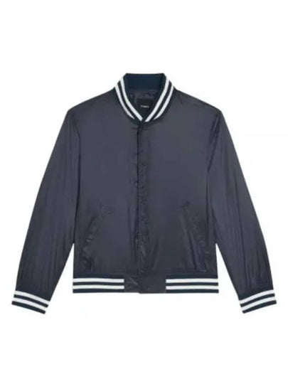 Nylon Varsity Bomber Jacket Navy - THEORY - BALAAN 2