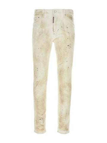 24FW Denim Straight Pants S74LB1604S30733 101 White - DSQUARED2 - BALAAN 1