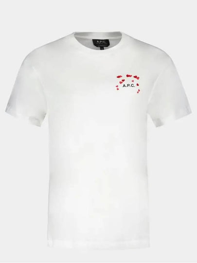 Heart Logo Cotton Short Sleeve T-Shirt White - A.P.C. - BALAAN 2