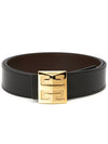 Men's 4G Logo Buckle Reversible Leather Belt Brown Black - GIVENCHY - BALAAN 3