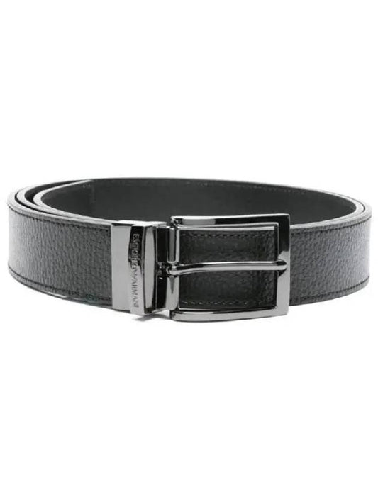 Grain leather belt black Y4S195YLO8J - EMPORIO ARMANI - BALAAN 1