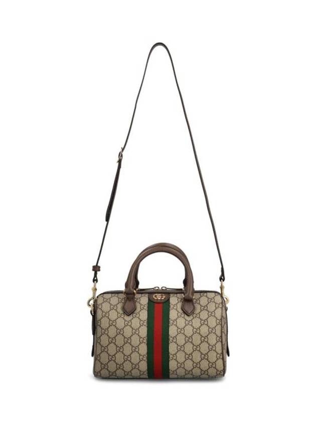 Ophidia GG Small Top Handle Ebony Canvas Brief Cases Beige - GUCCI - BALAAN 1