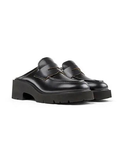 Milah Leather Clog Loafer Black - CAMPER - BALAAN 2