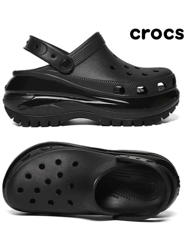 Mega Crush Clog Sandals Black - CROCS - BALAAN 2