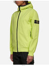 Wappen Patch Soft Shell Hooded Jacket Lemon - STONE ISLAND - BALAAN 6