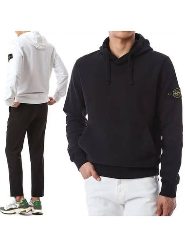 Wappen patch brushed hooded sweatshirt - STONE ISLAND - BALAAN 1