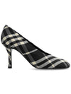 Baby Check Pumps Heel Black - BURBERRY - BALAAN 1