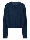 Hemp Basket Weave Knit Cardigan Blue - MAISON MARGIELA - BALAAN 3