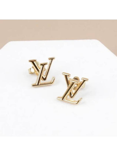 LV Iconic Logo Earrings Gold - LOUIS VUITTON - BALAAN 2