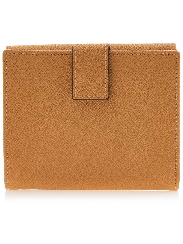 Gancini Leather Half Wallet Langur - SALVATORE FERRAGAMO - BALAAN 4