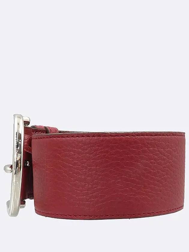 burgundy belt - HERMES - BALAAN 3