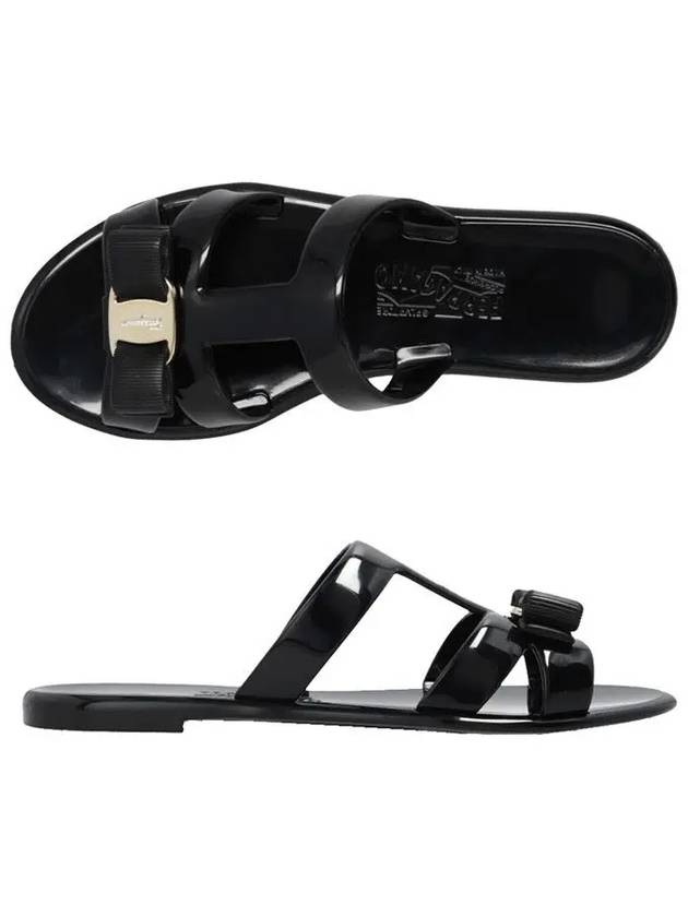 LYLIA J Mule Sandals Black 0755969 - SALVATORE FERRAGAMO - BALAAN 2