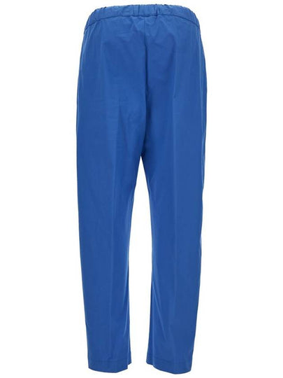 Blue Crop Cut Pants In Cotton Blend Woman - SEMI COUTURE - BALAAN 2