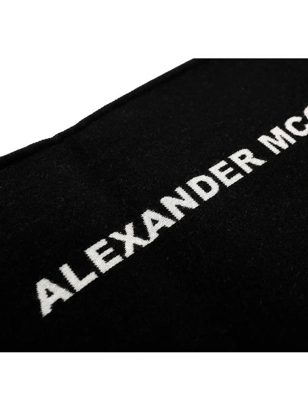 Graffiti Logo Scarf Black - ALEXANDER MCQUEEN - BALAAN 6