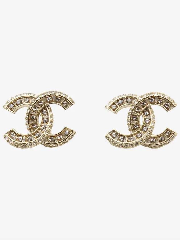 Metal Earrings Diamantes & Gold Crystal - CHANEL - BALAAN 3