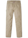 Men's Gamma Blue Cotton Gabardine Pants Beige - MONCLER - BALAAN 3