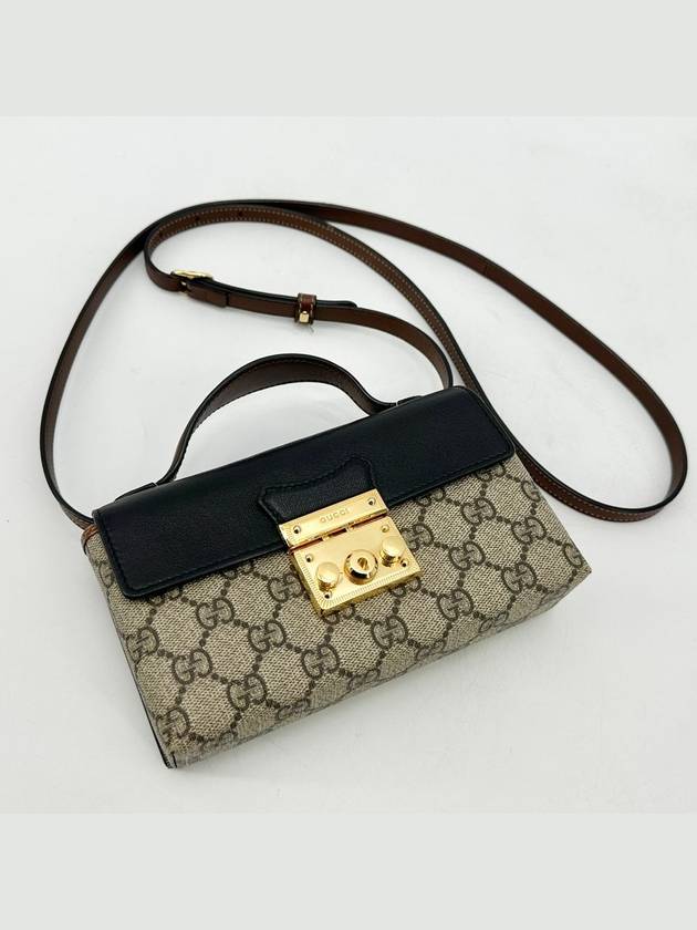 GG Supreme Paddle Lock Top Handle Shoulder Bag 652683 - GUCCI - BALAAN 7