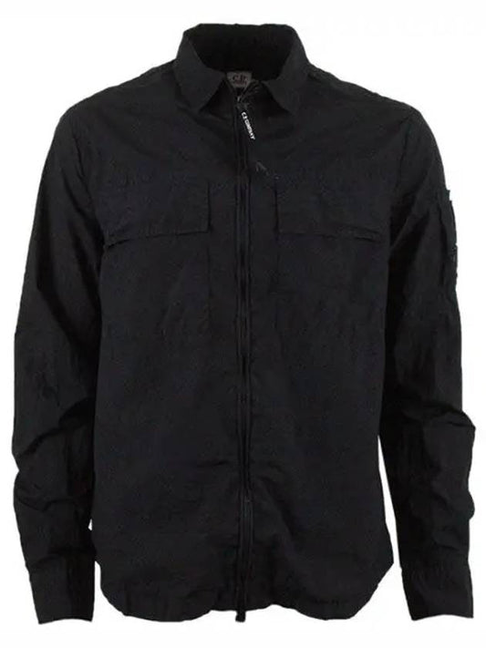 Lens Shirt Jacket 12CMSH141A 999 Black - CP COMPANY - BALAAN 1