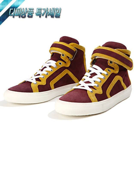 DP Sail High Top Sneakers 101 TRIM WINE YELLOW - PIERRE HARDY - BALAAN 1