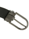 Horseshoe Buckle 35mm Leather Belt Black - MONTBLANC - BALAAN 6