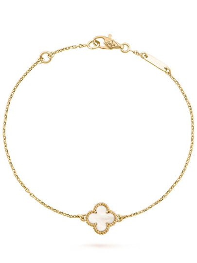 Sweet Alhambra Pendant Bracelet Gold White - VANCLEEFARPELS - BALAAN 2