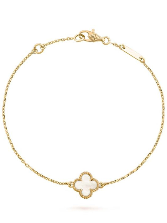 Van Cleef & Arpels Sweet Alhambra Pendant Gold Bracelet Mother of Pearl - VANCLEEFARPELS - BALAAN 2