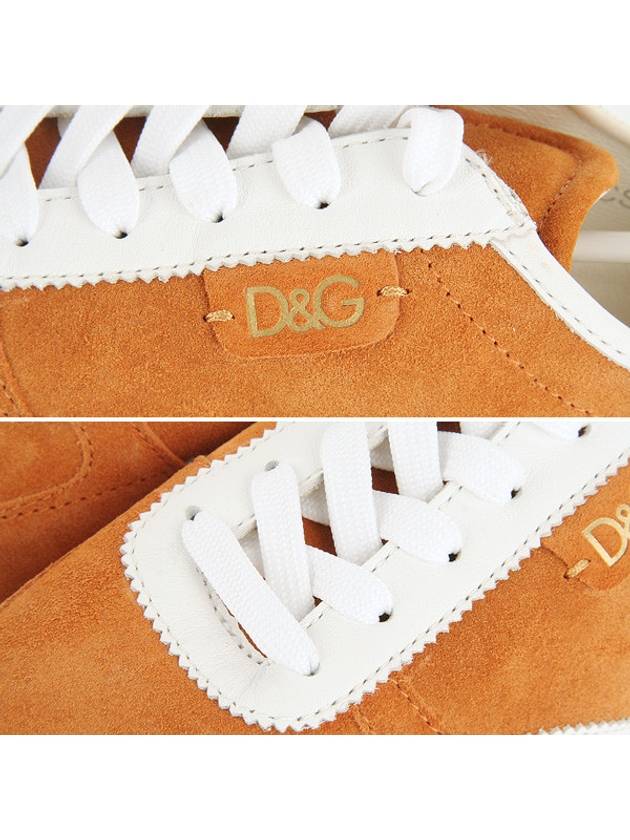 Suede Low Top Sneakers Orange - DOLCE&GABBANA - BALAAN 8