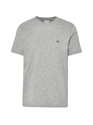 Mini Logo Printing Short Sleeve T-Shirt Grey - CP COMPANY - BALAAN 1