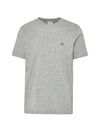 Mini Logo Printing Short Sleeve T-Shirt Grey - CP COMPANY - BALAAN 1