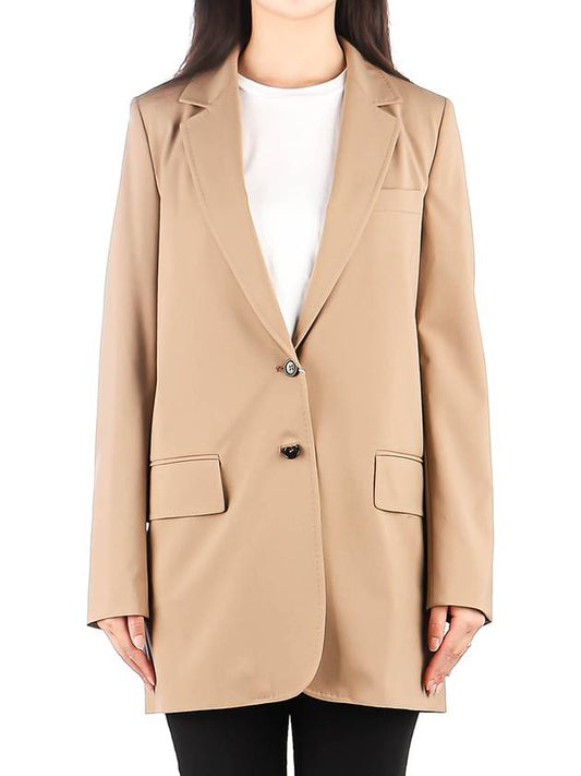 Women's Anta Single Breasted Jacket Camel - MAX MARA - BALAAN 2