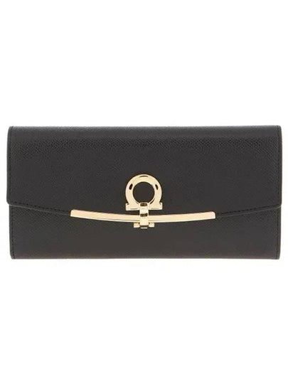 Gancini Continental Wallet Black - SALVATORE FERRAGAMO - BALAAN 2