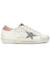 Superstar Pink Tab Leather Low Top Sneakers White - GOLDEN GOOSE - BALAAN 6